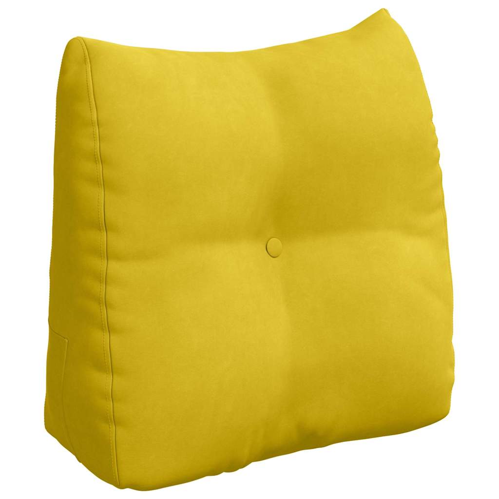 Rugkussen Geel 45 x 24 x 50 cm Fluweel is nu te koop bij PeponiXL, paradijselijk wonen!