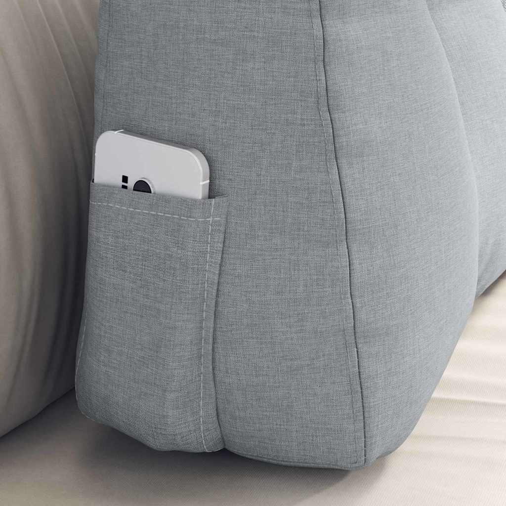 Rugkussen Lichtgrijs 60 x 24 x 50 cm Stof is nu te koop bij PeponiXL, paradijselijk wonen!