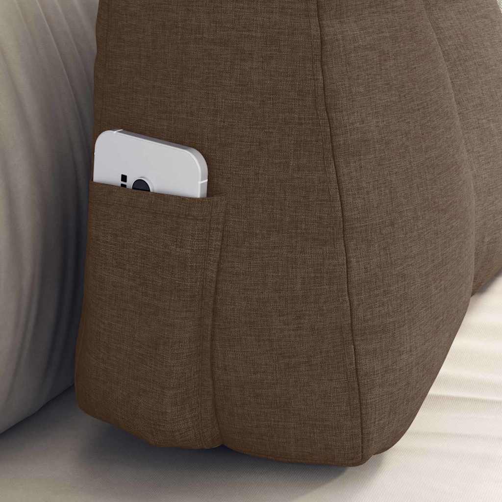 Rugkussen Bruin 60 x 24 x 50 cm Stof is nu te koop bij PeponiXL, paradijselijk wonen!