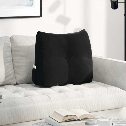 Rugkussen Zwart 60 x 24 x 50 cm Fluweel is nu te koop bij PeponiXL, paradijselijk wonen!