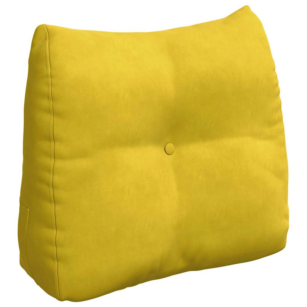 Rugkussen Geel 60 x 24 x 50 cm Fluweel is nu te koop bij PeponiXL, paradijselijk wonen!