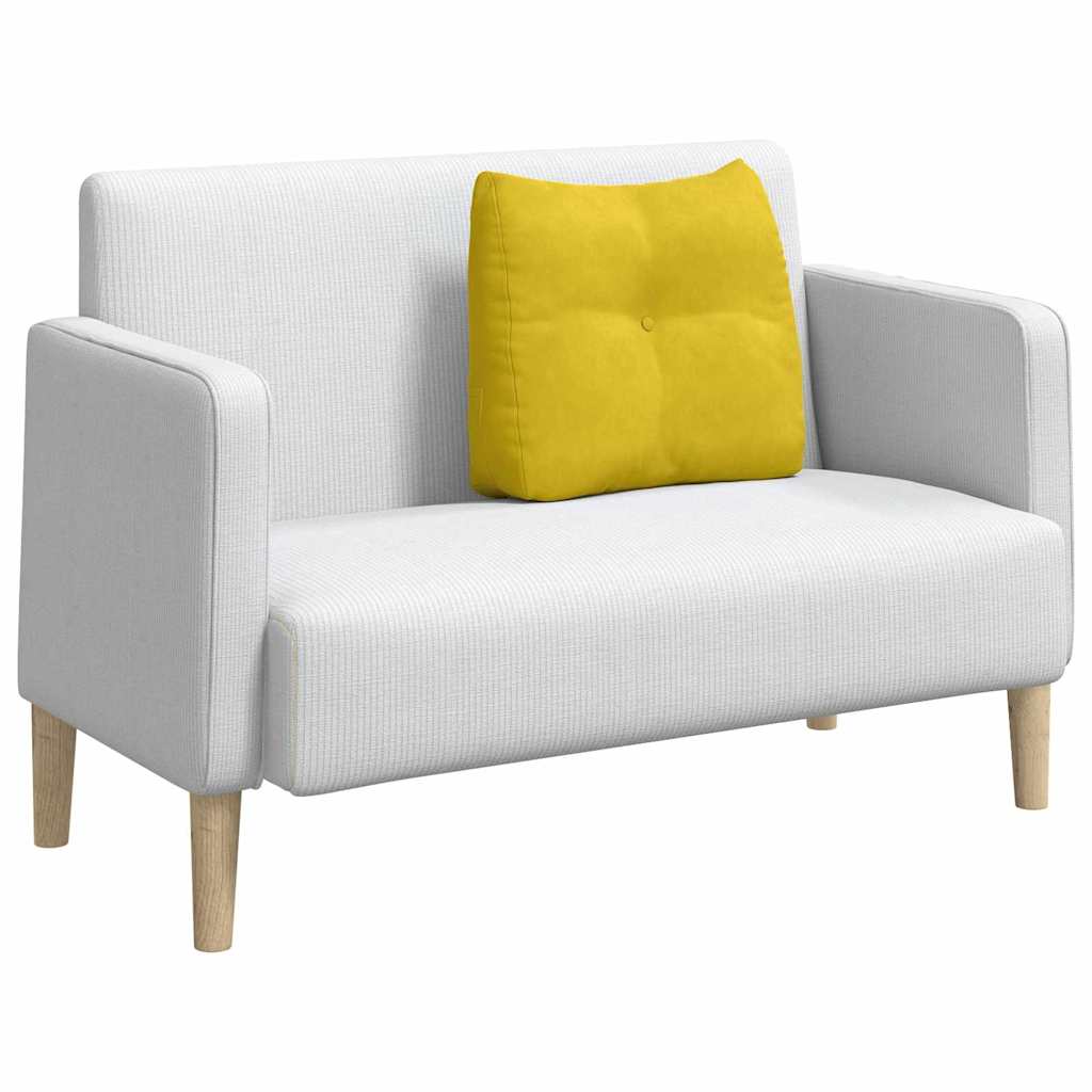 Rugkussen Geel 60 x 24 x 50 cm Fluweel is nu te koop bij PeponiXL, paradijselijk wonen!