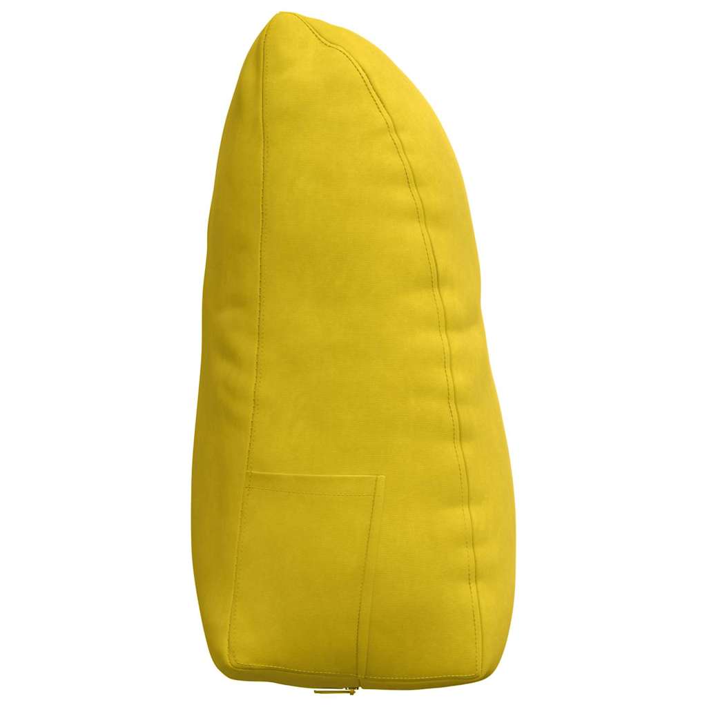 Rugkussen Geel 60 x 24 x 50 cm Fluweel is nu te koop bij PeponiXL, paradijselijk wonen!