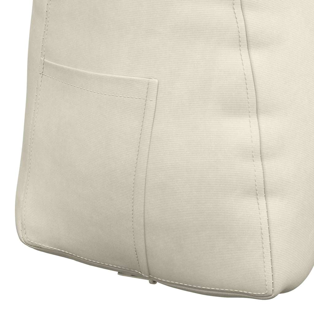 Rugkussen Crème 60 x 24 x 50 cm Fluweel is nu te koop bij PeponiXL, paradijselijk wonen!