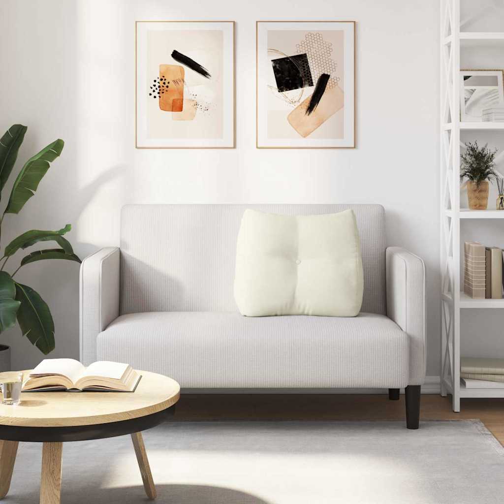 Rugkussen Crème 60 x 24 x 50 cm Fluweel is nu te koop bij PeponiXL, paradijselijk wonen!