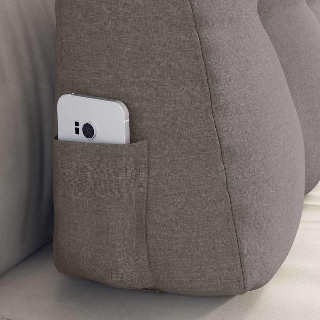 Rugkussen Taupe 80 x 24 x 50 cm Stof is nu te koop bij PeponiXL, paradijselijk wonen!