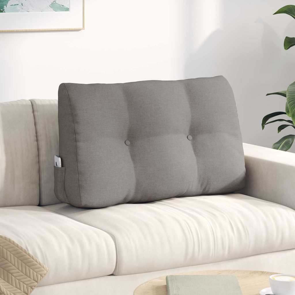 Rugkussen Taupe 80 x 24 x 50 cm Stof is nu te koop bij PeponiXL, paradijselijk wonen!