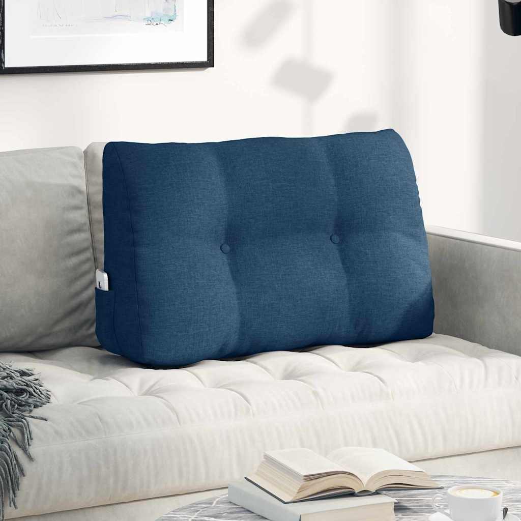 Rugkussen Blauw 80 x 24 x 50 cm Stof is nu te koop bij PeponiXL, paradijselijk wonen!