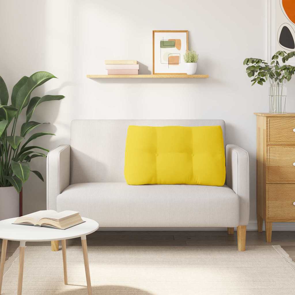 Rugkussen Lichtgeel 80 x 24 x 50 cm Stof is nu te koop bij PeponiXL, paradijselijk wonen!