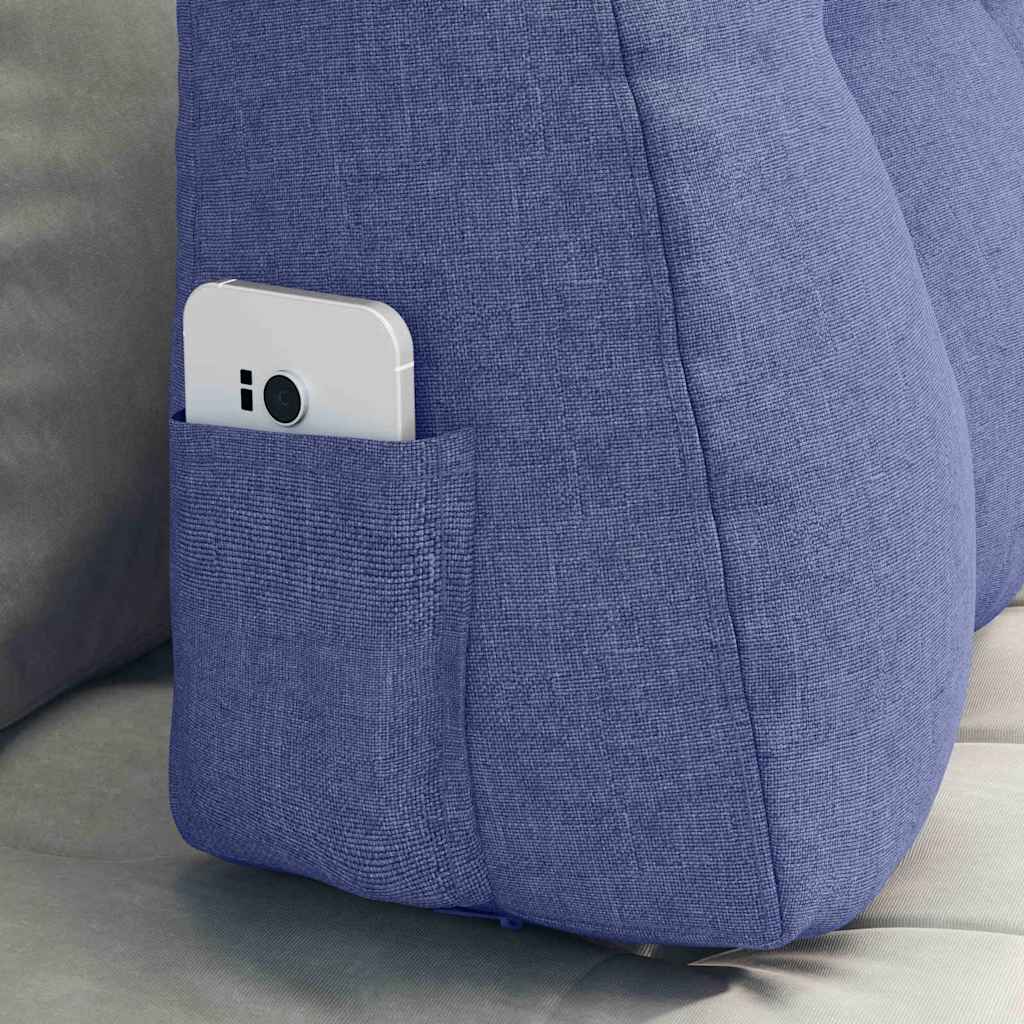Rugkussen Jeans Blauw 80 x 24 x 50 cm Stof is nu te koop bij PeponiXL, paradijselijk wonen!