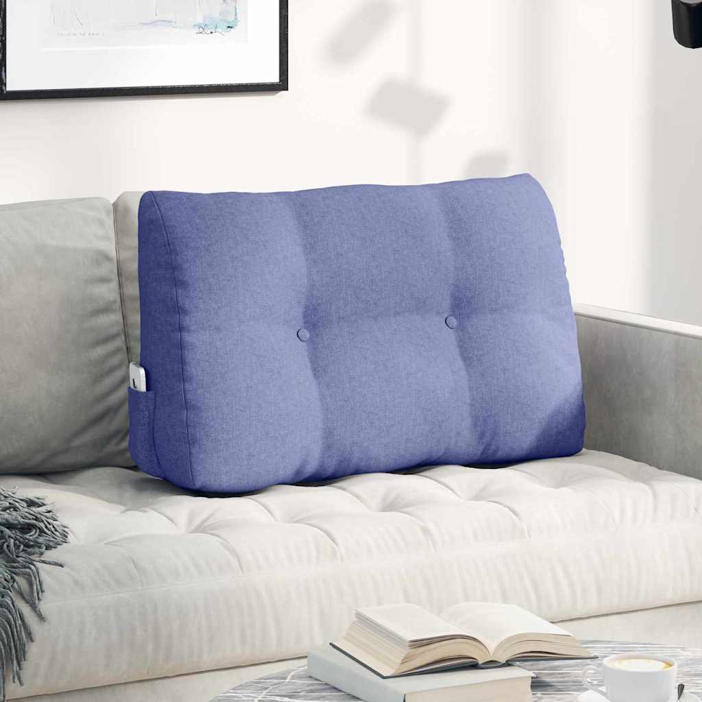 Rugkussen Jeans Blauw 80 x 24 x 50 cm Stof is nu te koop bij PeponiXL, paradijselijk wonen!