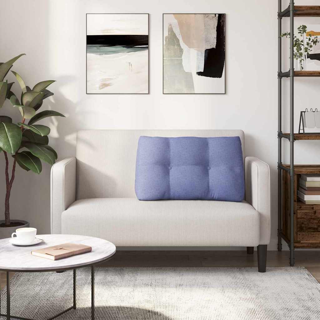Rugkussen Jeans Blauw 80 x 24 x 50 cm Stof is nu te koop bij PeponiXL, paradijselijk wonen!