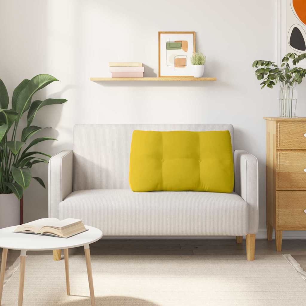 Rugkussen Geel 80 x 24 x 50 cm Fluweel is nu te koop bij PeponiXL, paradijselijk wonen!