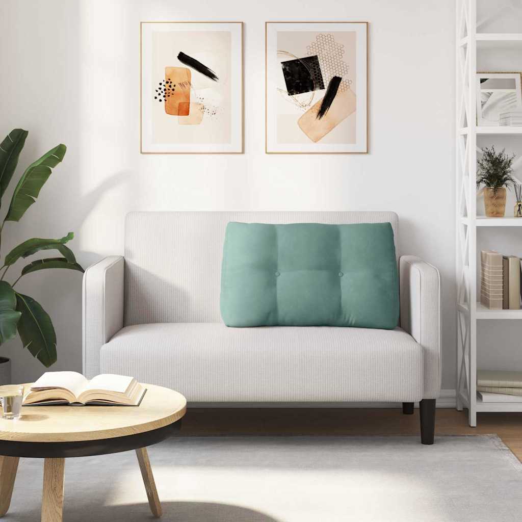 Rugkussen Zeegroen 80 x 24 x 50 cm Fluweel is nu te koop bij PeponiXL, paradijselijk wonen!