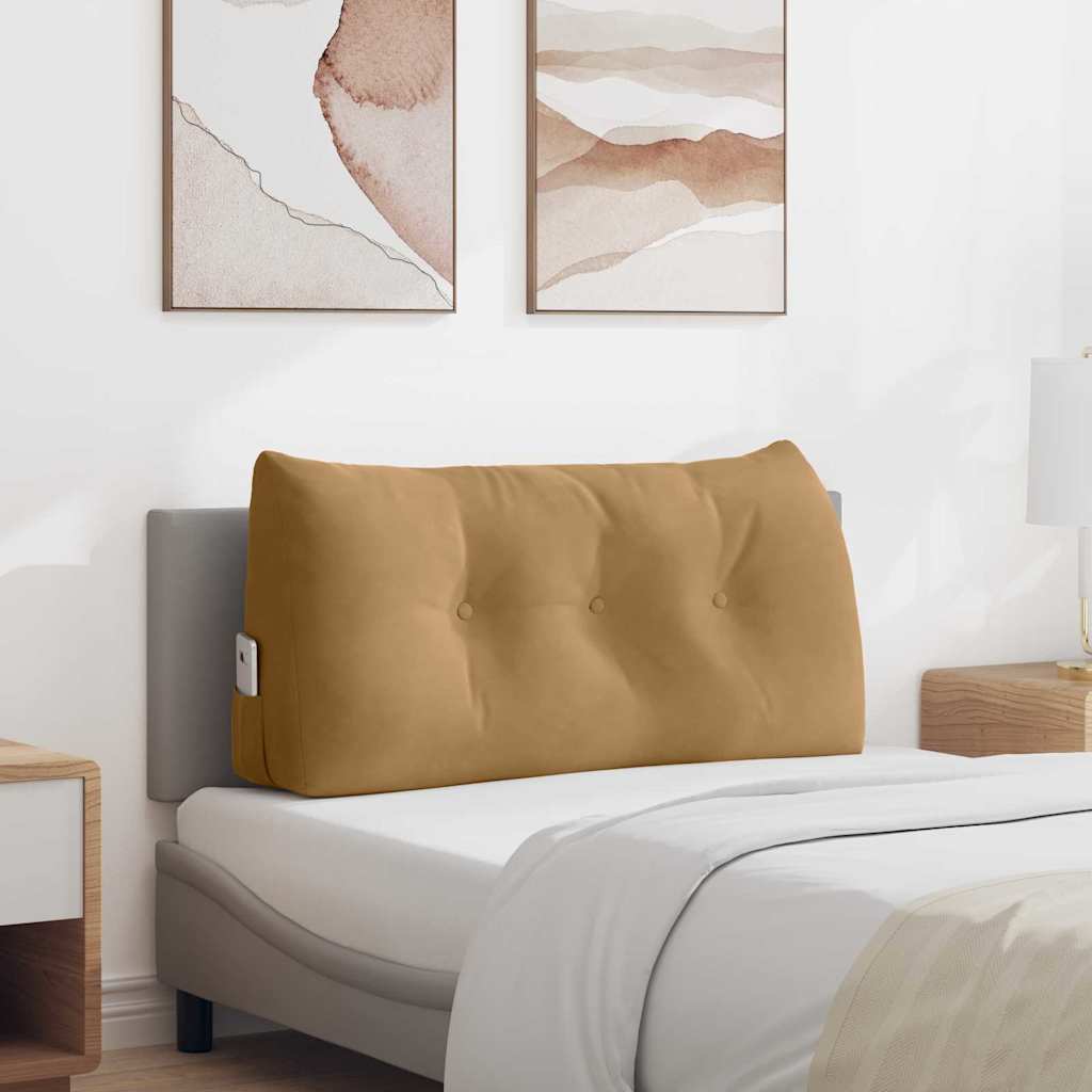Rugkussen Bruin 100 x 24 x 50 cm Fluweel is nu te koop bij PeponiXL, paradijselijk wonen!