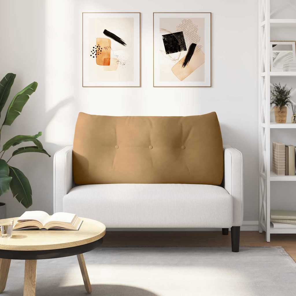 Rugkussen Bruin 100 x 24 x 50 cm Fluweel is nu te koop bij PeponiXL, paradijselijk wonen!