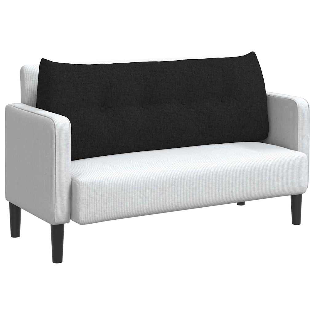 Rugkussen Zwart 120 x 24 x 50 cm Stof is nu te koop bij PeponiXL, paradijselijk wonen!