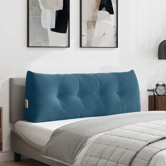 Rugkussen Blauw 120 x 24 x 50 cm Fluweel is nu te koop bij PeponiXL, paradijselijk wonen!