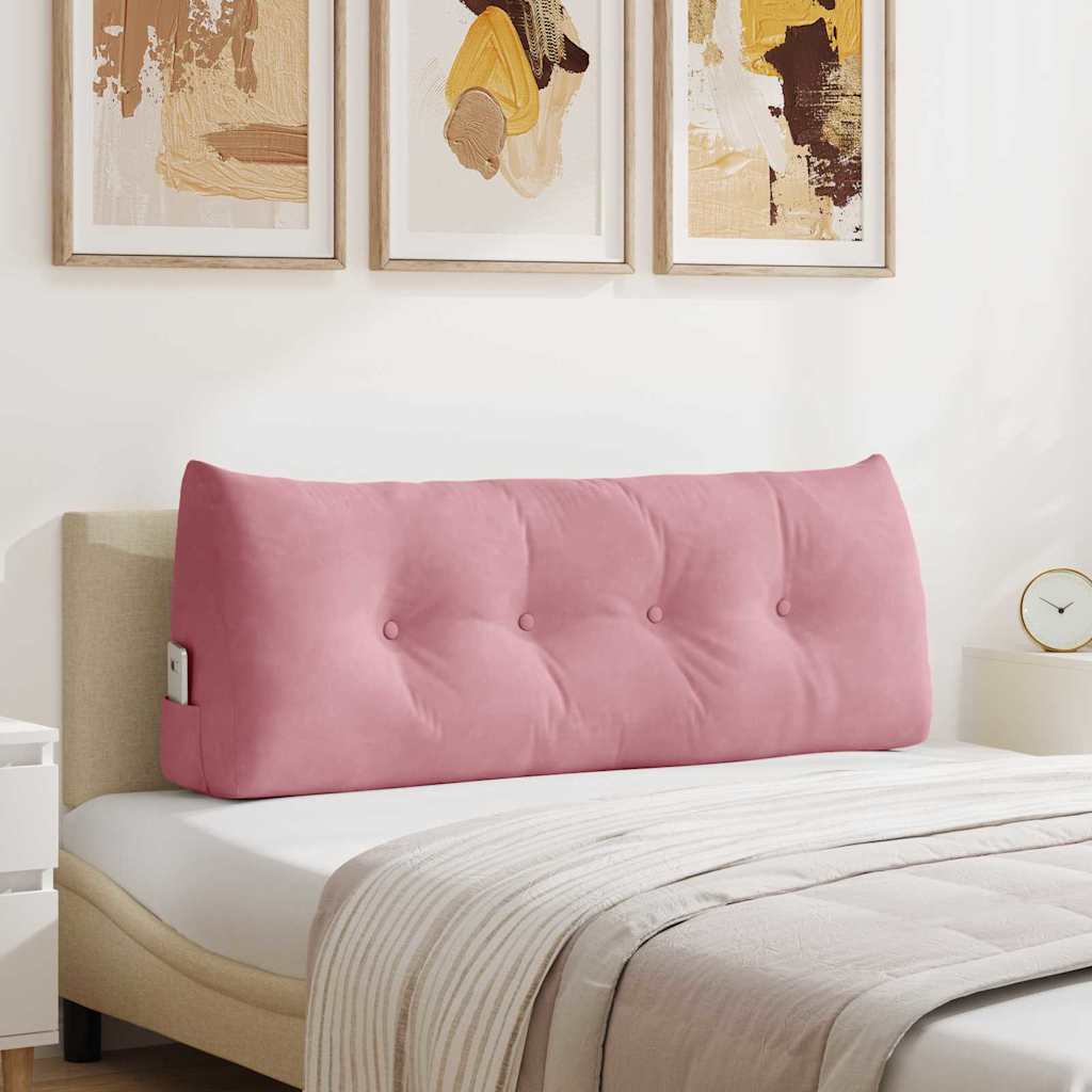 Rugkussen Roze 120 x 24 x 50 cm Fluweel is nu te koop bij PeponiXL, paradijselijk wonen!