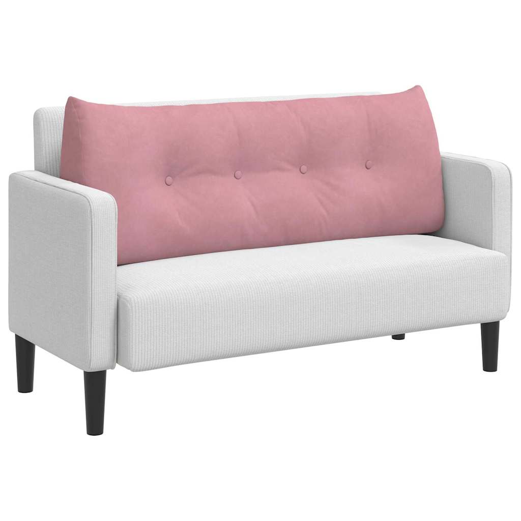 Rugkussen Roze 120 x 24 x 50 cm Fluweel is nu te koop bij PeponiXL, paradijselijk wonen!