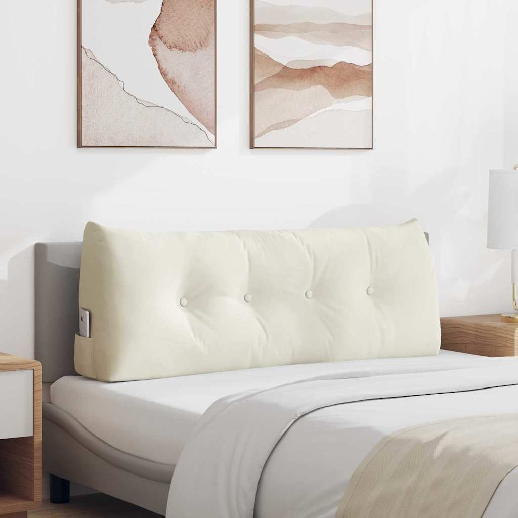 Rugkussen Crème 120 x 24 x 50 cm Fluweel is nu te koop bij PeponiXL, paradijselijk wonen!