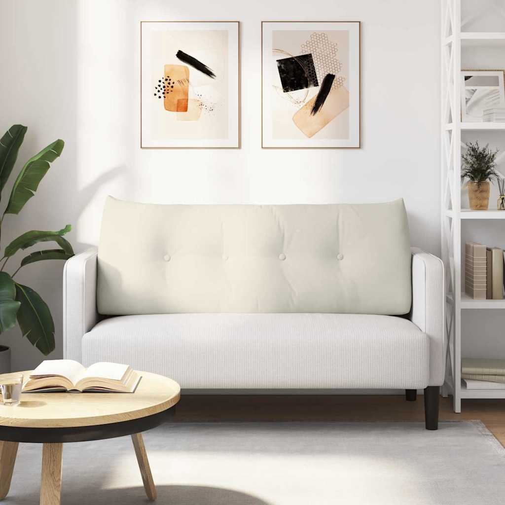 Rugkussen Crème 120 x 24 x 50 cm Fluweel is nu te koop bij PeponiXL, paradijselijk wonen!