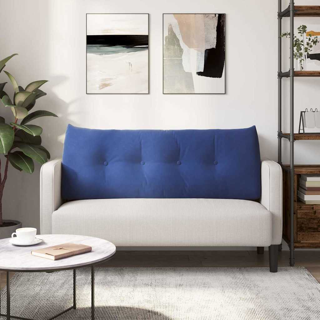 Rugkussen Politieblauw 120 x 24 x 50 cm Fluweel is nu te koop bij PeponiXL, paradijselijk wonen!