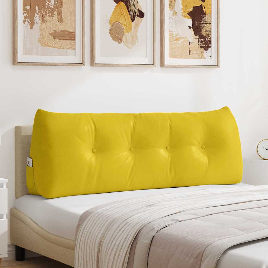 Rugkussen Geel 140 x 24 x 50 cm Fluweel is nu te koop bij PeponiXL, paradijselijk wonen!