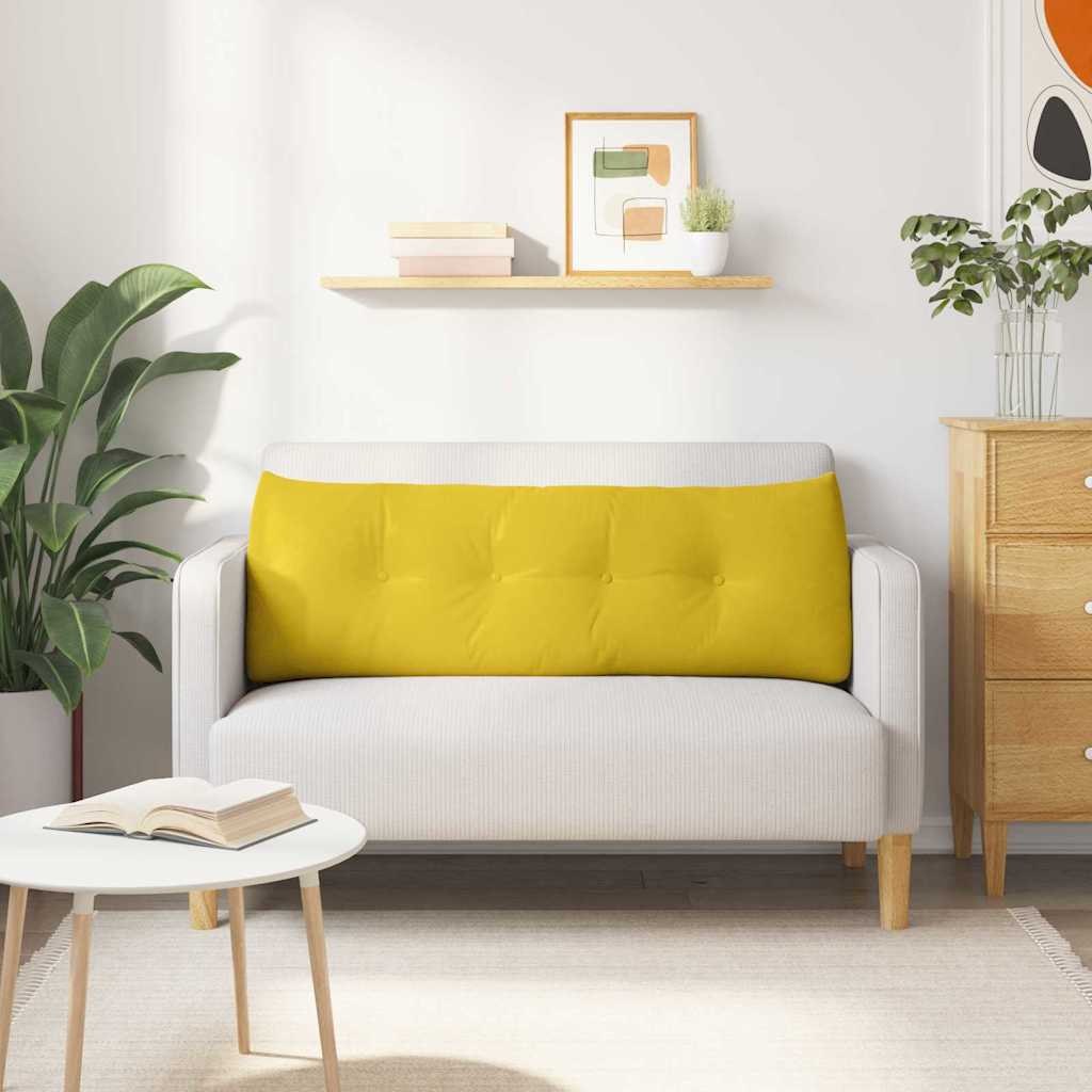 Rugkussen Geel 140 x 24 x 50 cm Fluweel is nu te koop bij PeponiXL, paradijselijk wonen!
