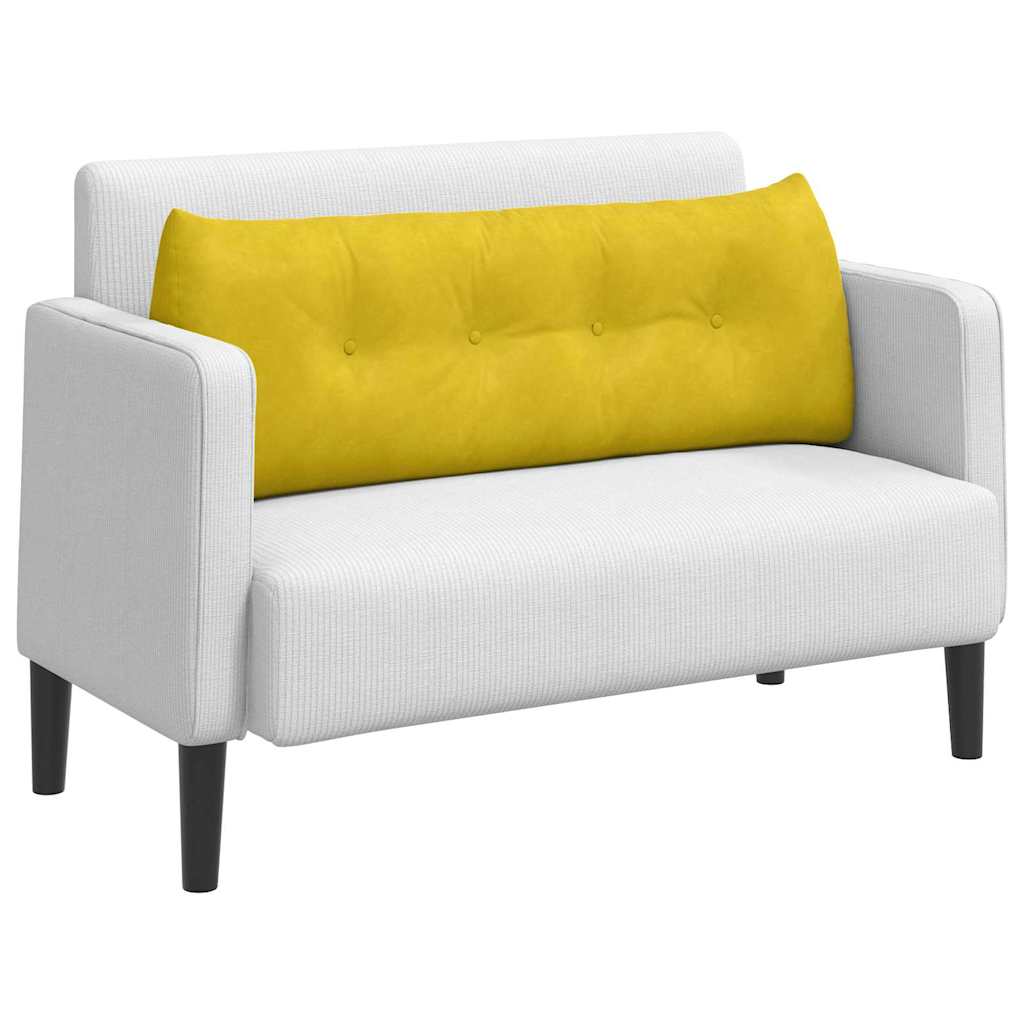 Rugkussen Geel 140 x 24 x 50 cm Fluweel is nu te koop bij PeponiXL, paradijselijk wonen!