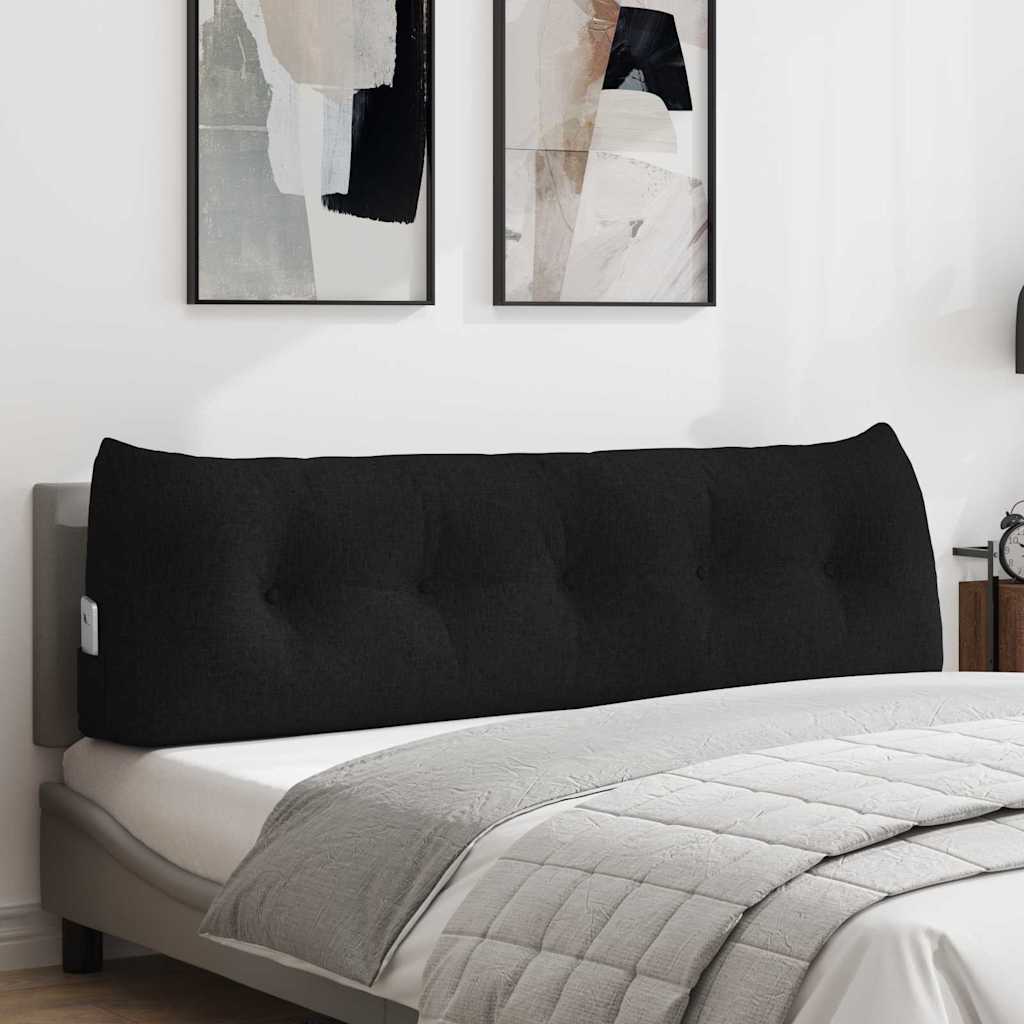 Rugkussen Zwart 160 x 24 x 50 cm Stof is nu te koop bij PeponiXL, paradijselijk wonen!