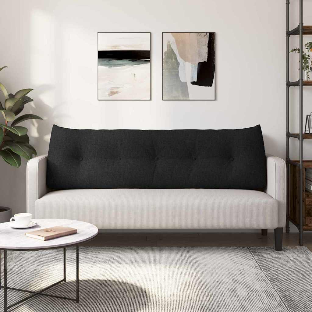 Rugkussen Zwart 160 x 24 x 50 cm Stof is nu te koop bij PeponiXL, paradijselijk wonen!