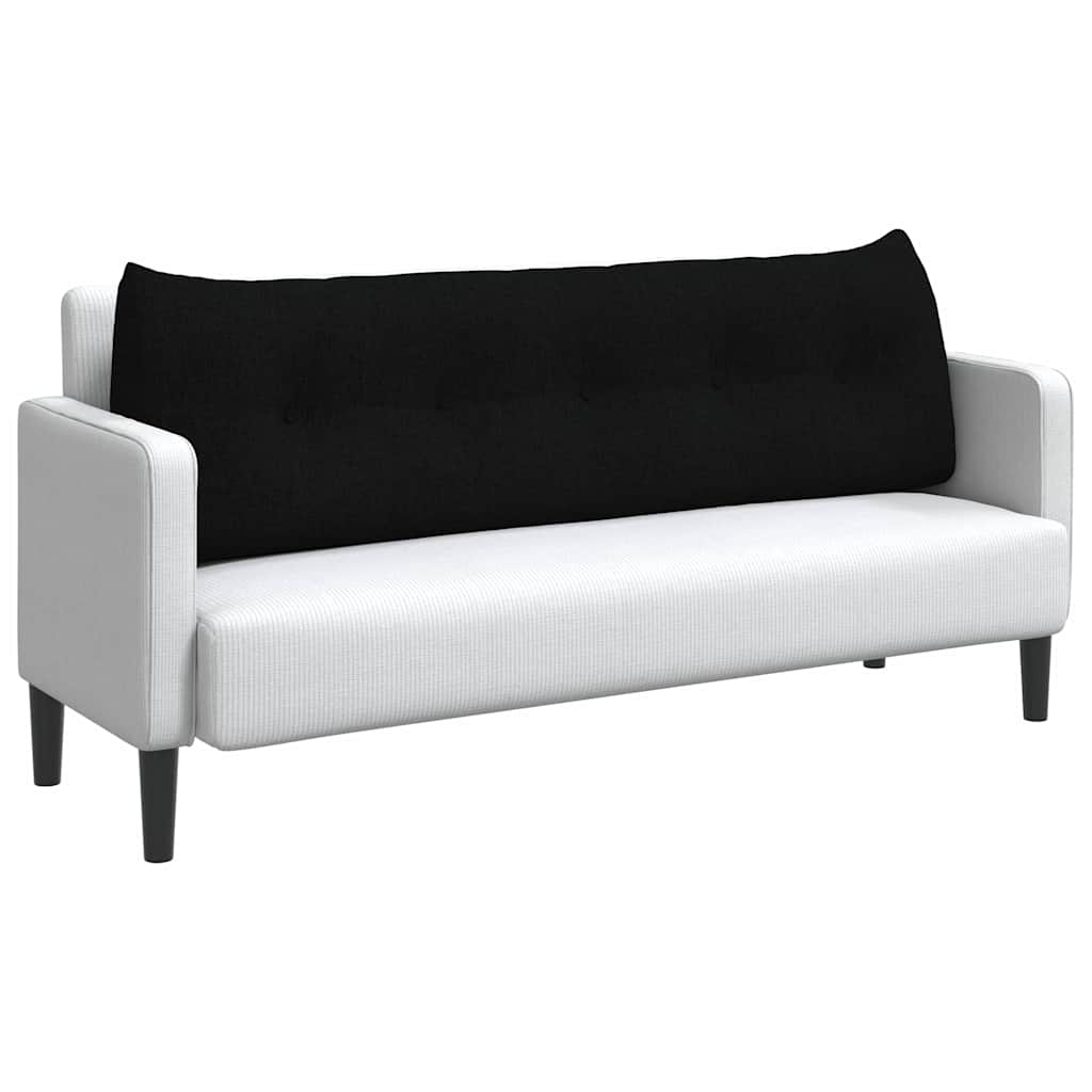 Rugkussen Zwart 160 x 24 x 50 cm Stof is nu te koop bij PeponiXL, paradijselijk wonen!