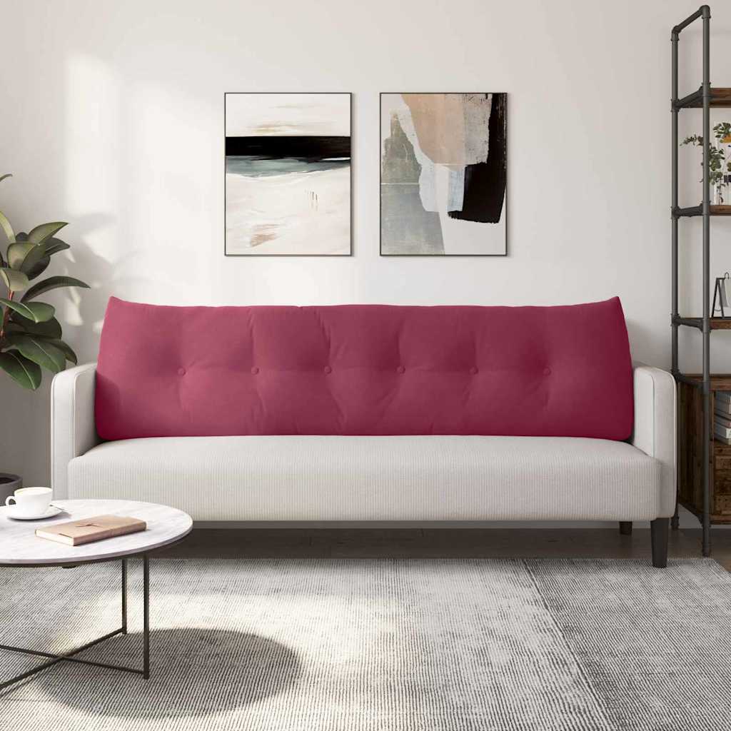 Rugkussen Wijnrood 180 x 24 x 50 cm Fluweel is nu te koop bij PeponiXL, paradijselijk wonen!