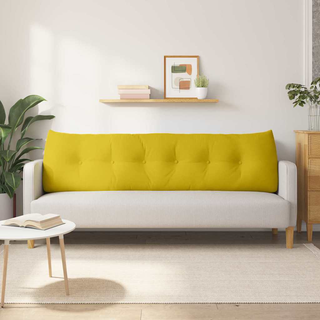 Rugkussen Geel 180 x 24 x 50 cm Fluweel is nu te koop bij PeponiXL, paradijselijk wonen!