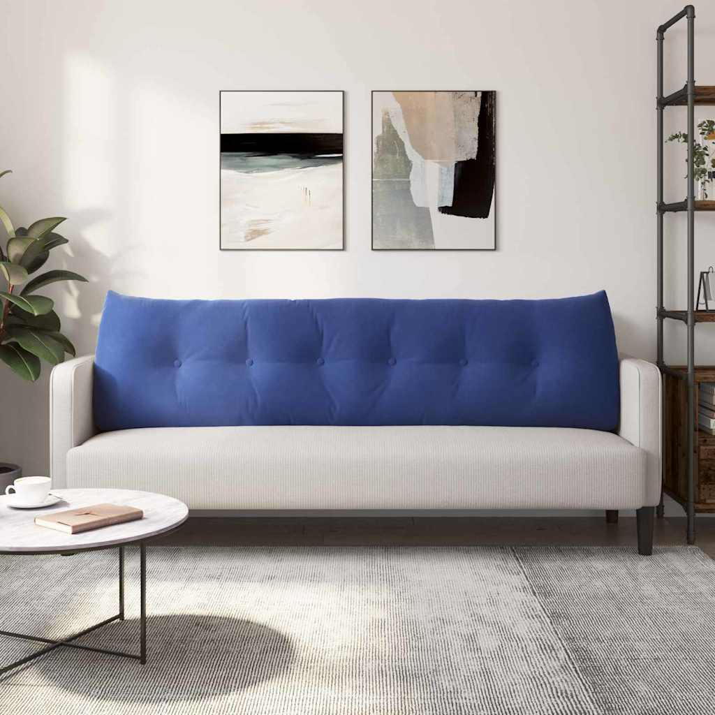 Rugkussen Politieblauw 180 x 24 x 50 cm Fluweel is nu te koop bij PeponiXL, paradijselijk wonen!