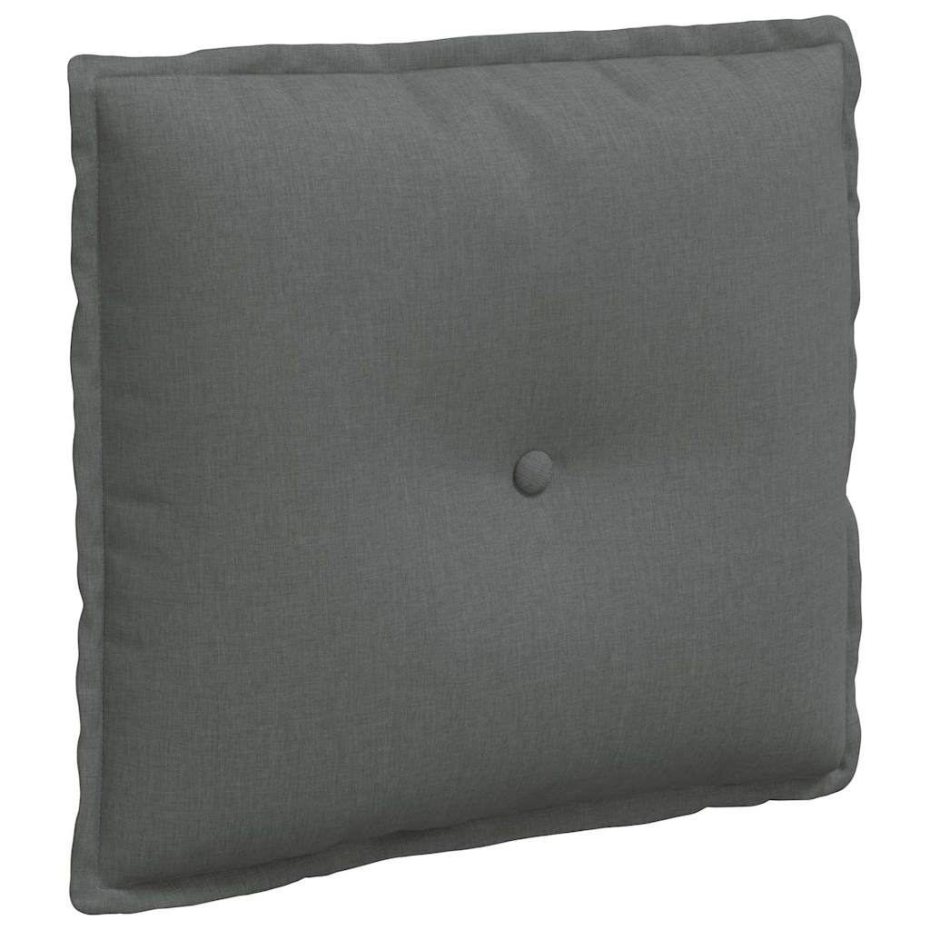 Rugkussen Donkergrijs 50 x 19 x 45 cm Stof is nu te koop bij PeponiXL, paradijselijk wonen!