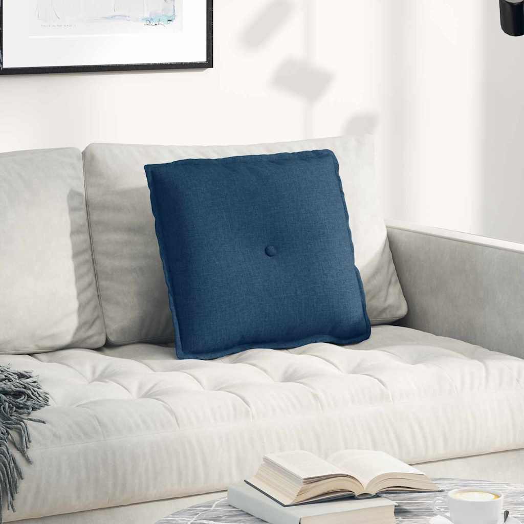 Rugkussen Blauw 50 x 19 x 45 cm Stof is nu te koop bij PeponiXL, paradijselijk wonen!