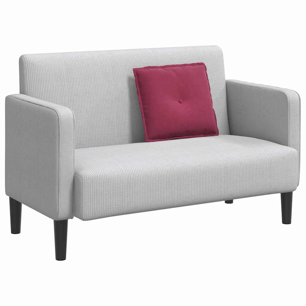 Rugkussen Wijnrood 50 x 45 cm Cordstof is nu te koop bij PeponiXL, paradijselijk wonen!