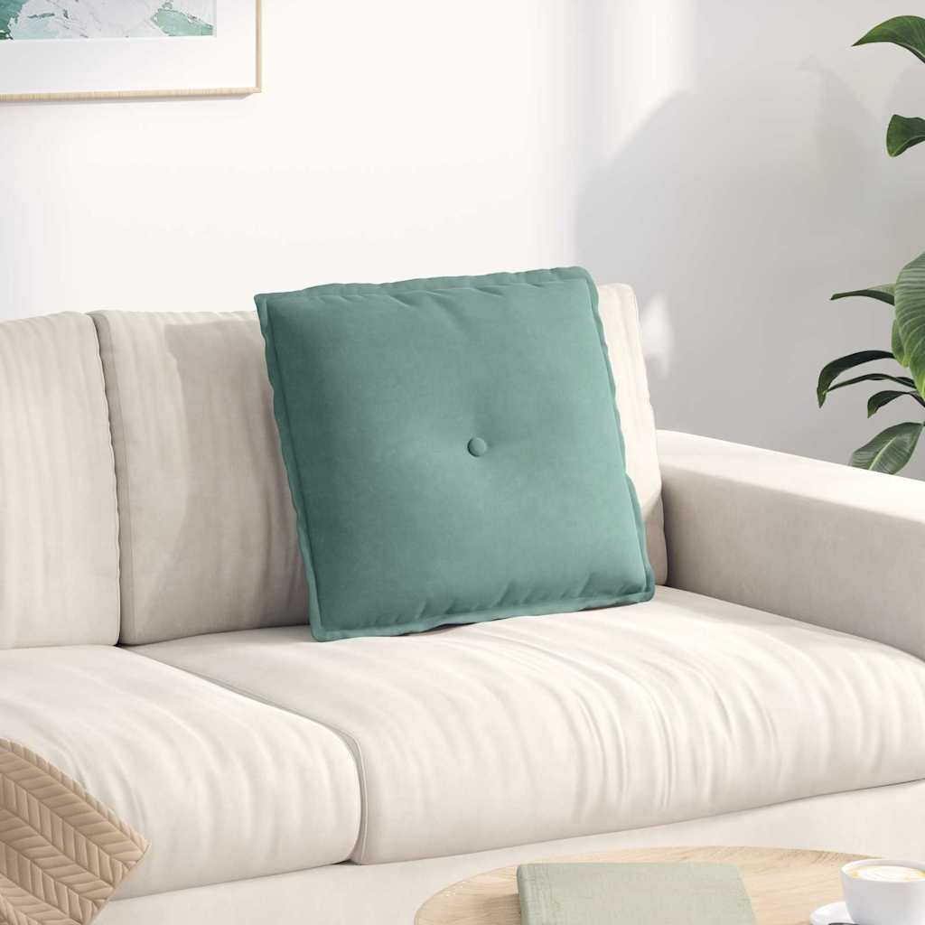 Rugkussen Zeegroen 50 x 45 cm Cordstof is nu te koop bij PeponiXL, paradijselijk wonen!