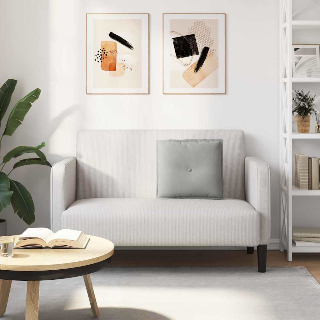 Rugkussen Lichtgrijs 50 x 45 cm Microvezel Stof is nu te koop bij PeponiXL, paradijselijk wonen!
