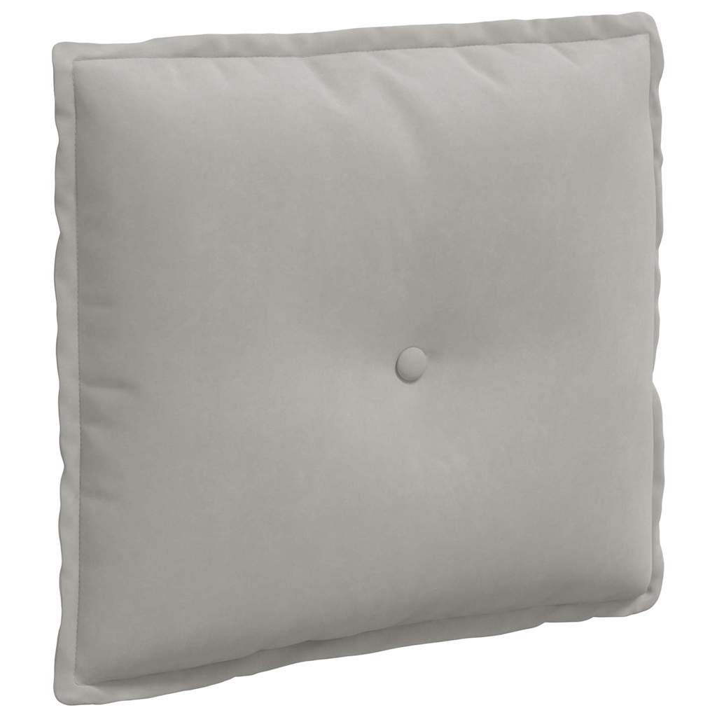 Rugkussen Lichtgrijs 50 x 45 cm Microvezel Stof is nu te koop bij PeponiXL, paradijselijk wonen!