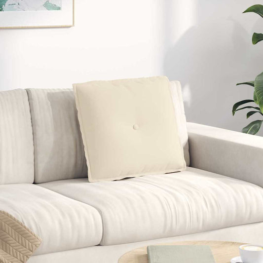 Rugkussen Beige 50 x 45 cm Microvezel Stof is nu te koop bij PeponiXL, paradijselijk wonen!