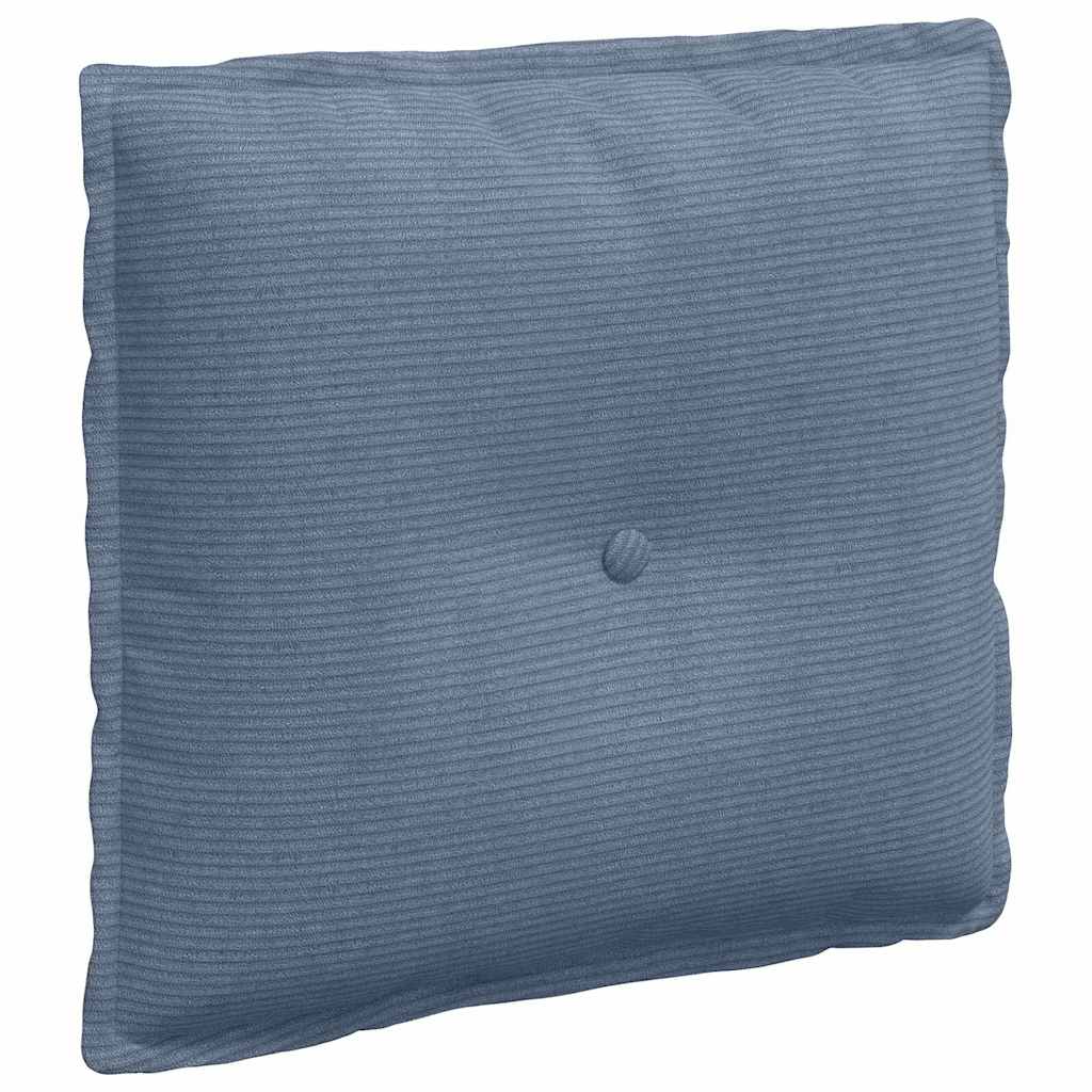 Rugkussen Blauw 50 x 45 cm Cordstof is nu te koop bij PeponiXL, paradijselijk wonen!