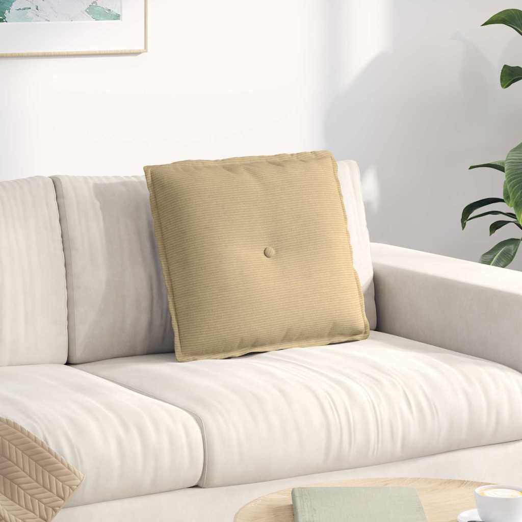 Rugkussen Grijs groen 50 x 45 cm Cordstof is nu te koop bij PeponiXL, paradijselijk wonen!