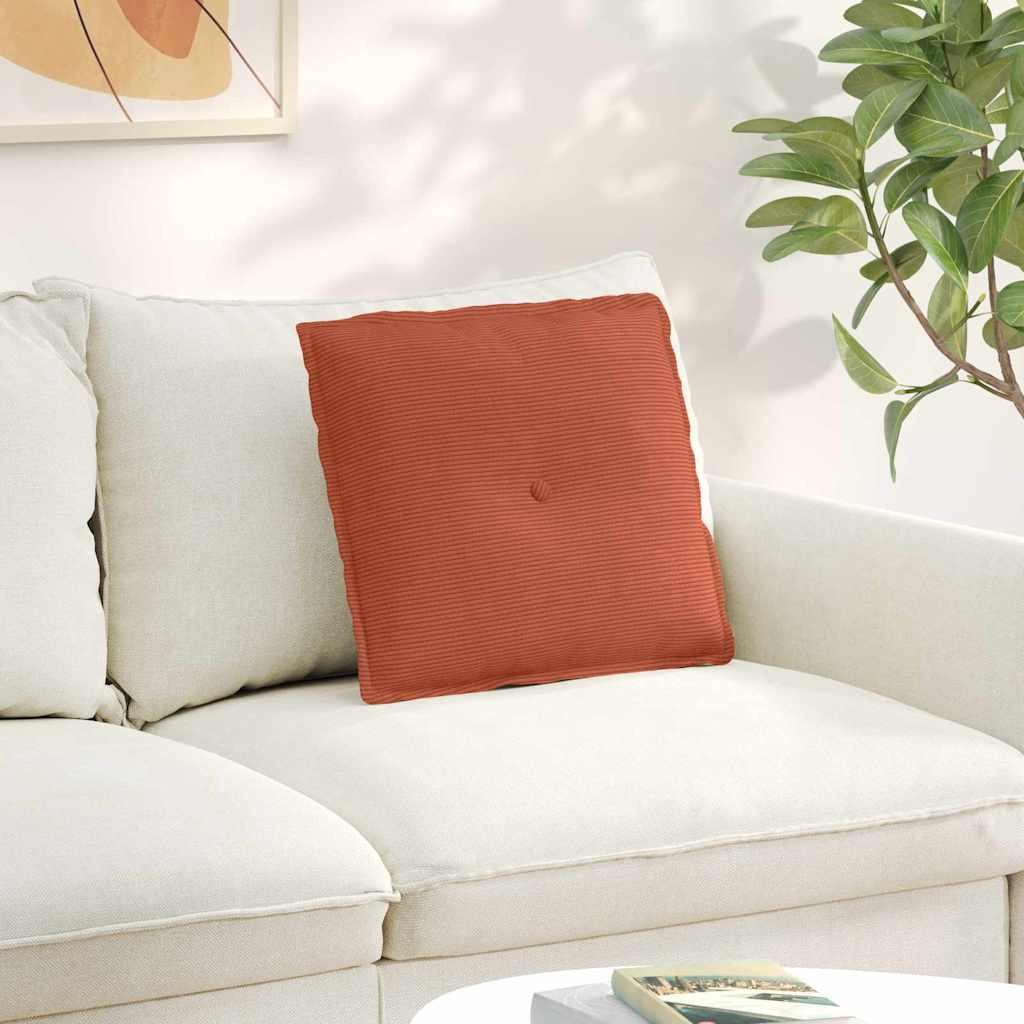 Rugkussen Rood-oranje 50 x 45 cm Cordstof is nu te koop bij PeponiXL, paradijselijk wonen!