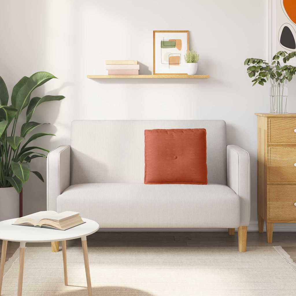 Rugkussen Rood-oranje 50 x 45 cm Cordstof is nu te koop bij PeponiXL, paradijselijk wonen!