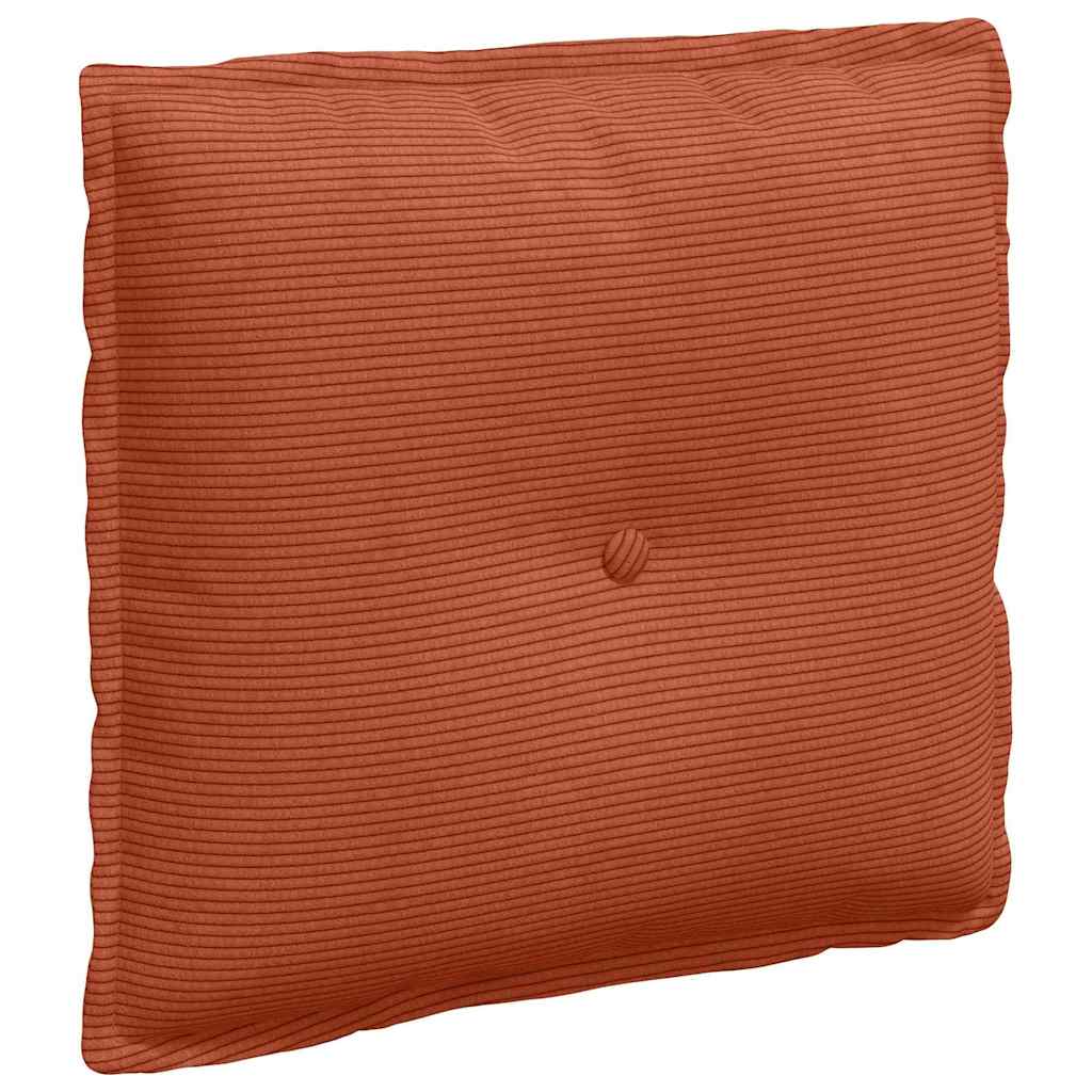 Rugkussen Rood-oranje 50 x 45 cm Cordstof is nu te koop bij PeponiXL, paradijselijk wonen!