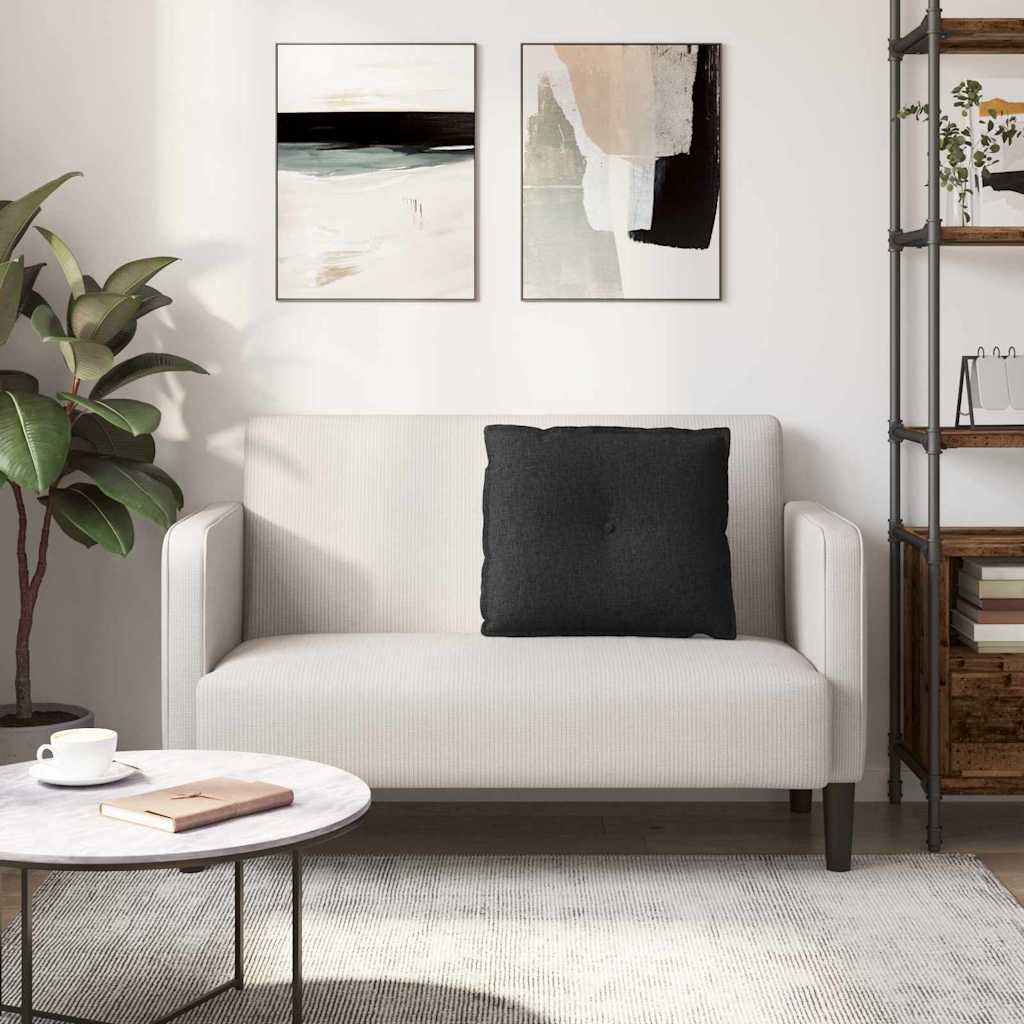 Rugkussen Zwart 60 x 19 x 50 cm Stof is nu te koop bij PeponiXL, paradijselijk wonen!