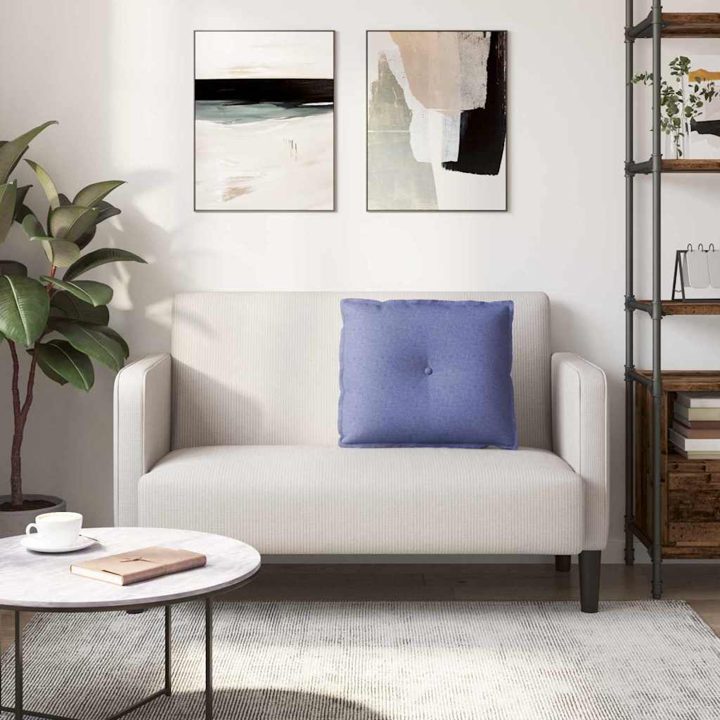 Rugkussen Jeans Blauw 60 x 19 x 50 cm Stof is nu te koop bij PeponiXL, paradijselijk wonen!